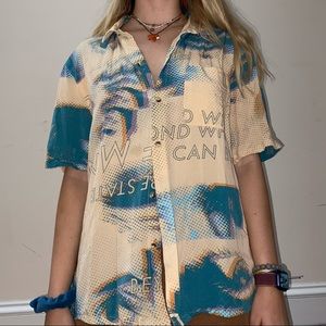UO Printed Button Up